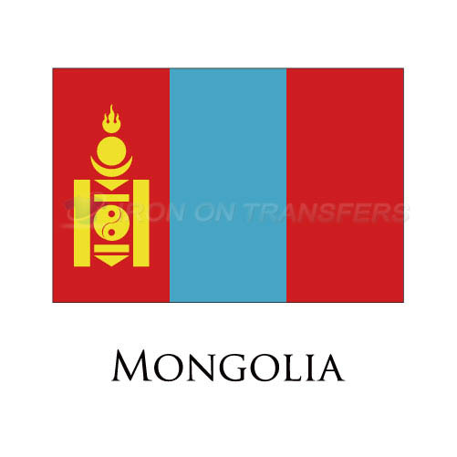 Mongolia flag Iron-on Stickers (Heat Transfers)NO.1933